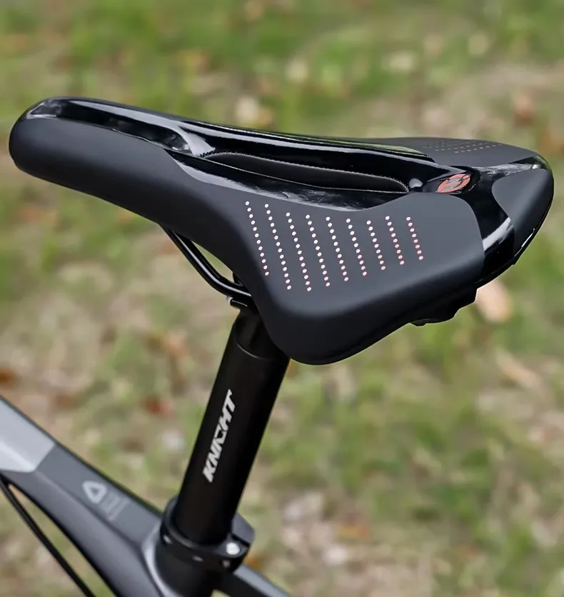 Велосипедное Седло Унисекс Из Искусственной Кожи С Губчатой Подушкой Дышащее