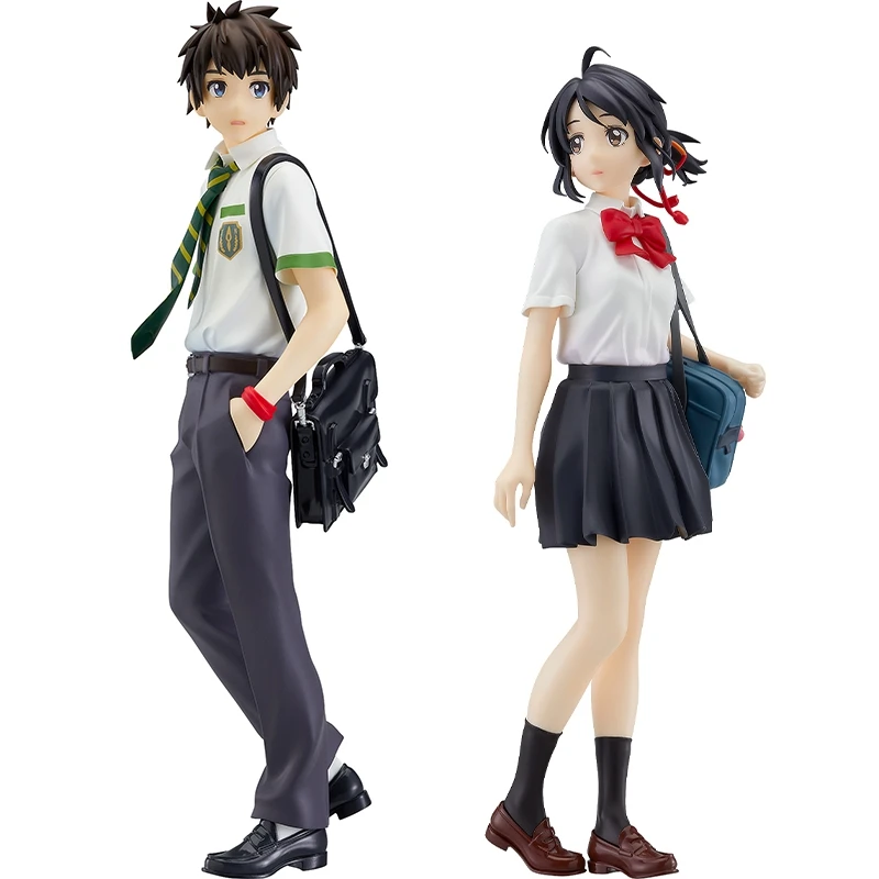 

Фигурки аниме 22 см, игрушки с вашим именем, Tachibana Taki Miyamizu Mitsuha, ПВХ экшн-фигурки, игрушки, Коллекционная модель, Подарочная кукла