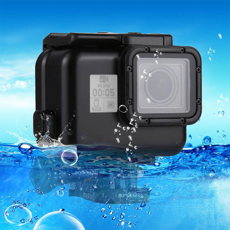 

Protective Shell Cover Underwater Waterproof Shell Basic Mount Screw 60m Shell For Gopro Hero/hero7 With Touch Screen Buckle