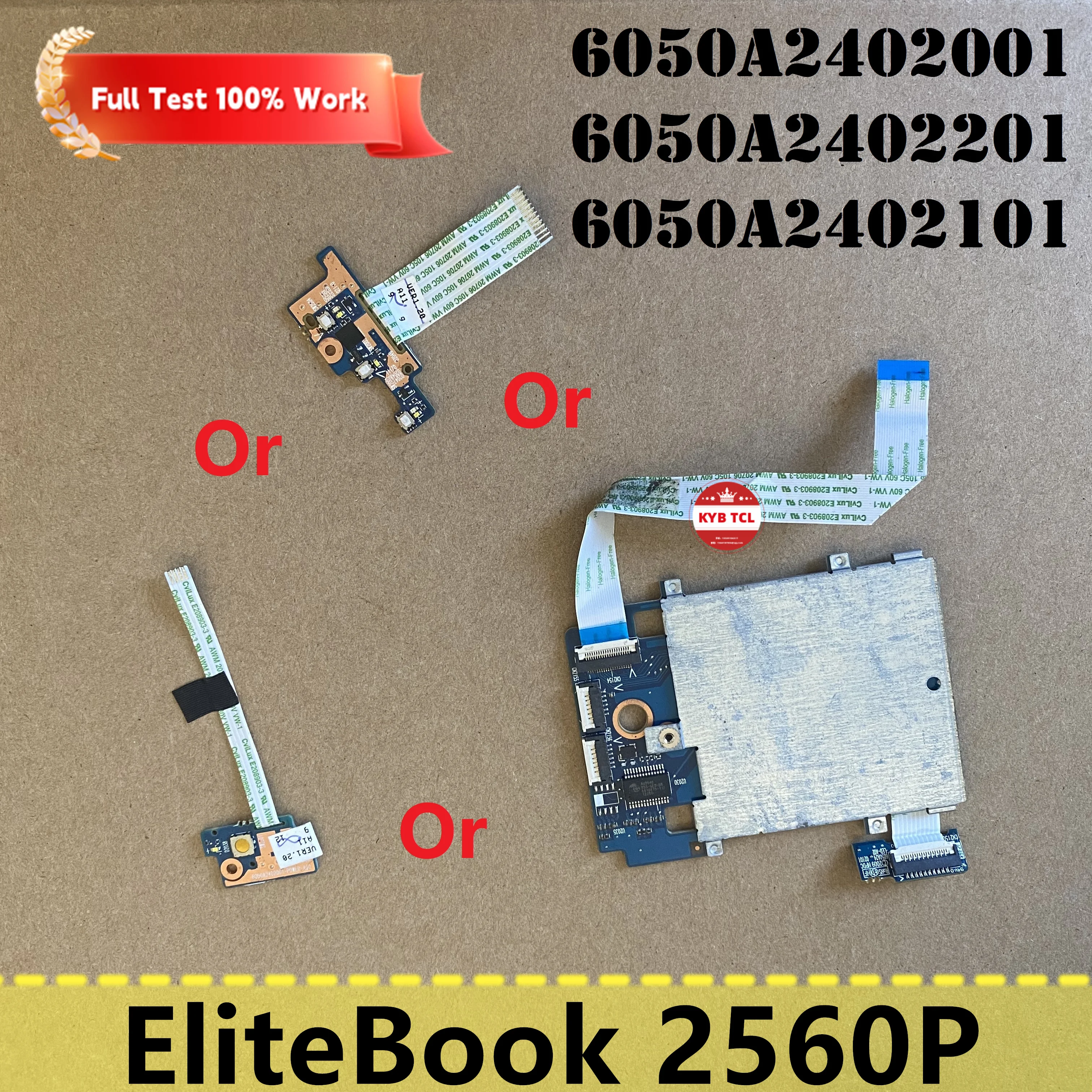 Плата с кнопкой питания и кабель или кнопка для HP EliteBook 2560P 6050A2402001 6050A2402201 модуль
