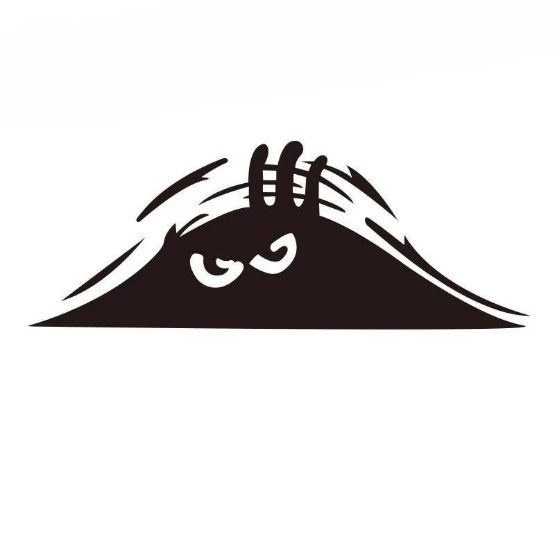 

ПЭТ автомобильные наклейки забавные выглядывающие монстры улыбка гнева водостойкие виниловые наклейки автомобильный Стайлинг милые наклейки украшения аксессуары