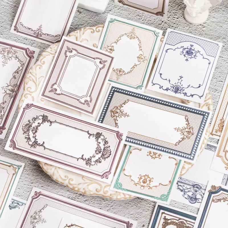 30 шт. Материал бумаги классическая художественная граница письмо сообщений