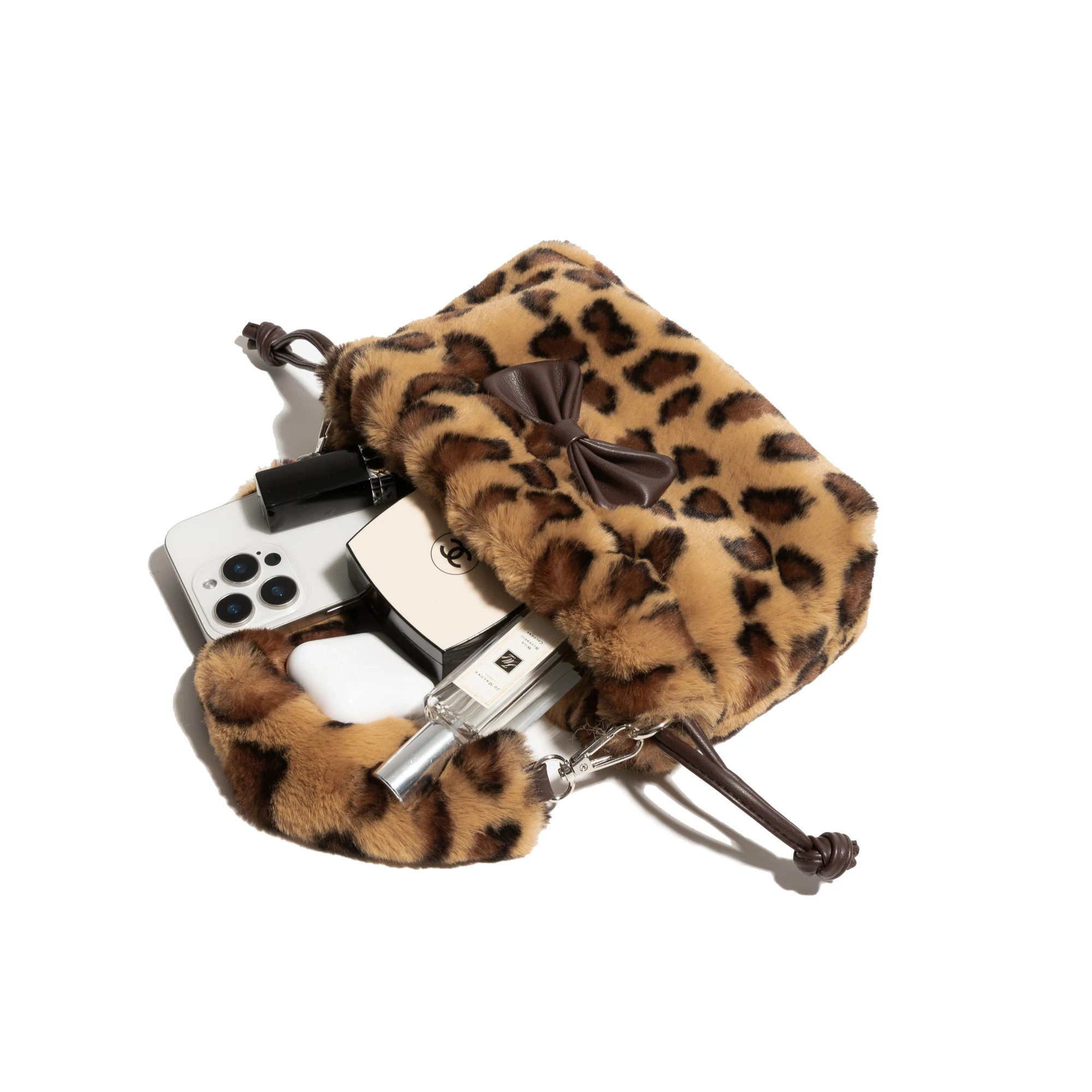 MABULA женские сумки подмышки леопардовые плюшевые на плечо сумка с животным