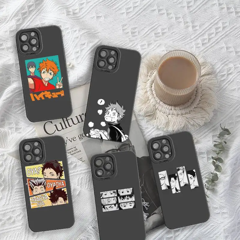 

Oya Oya Oya Haikyuu Love Volleyball Phone Case For iPhone 13 12 11 Pro MAX Mini X XS XR 7 8 Plus Camera Lens Liquid Silicone