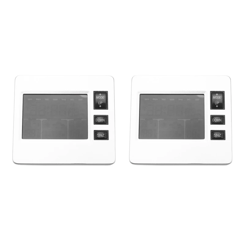 

2X Digital Wireless Weather Station With Lcd Color Display With Sensor Temperature Humidity Monitor Alarm Clock H306