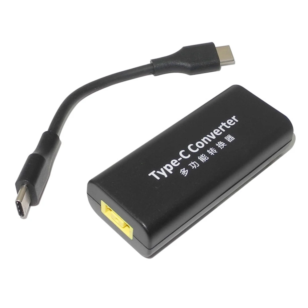 

Конвертер питания для ноутбука, портативное зарядное устройство, разъем постоянного тока, квадратный разъем, переходник «Мама» в «Type C», мно...