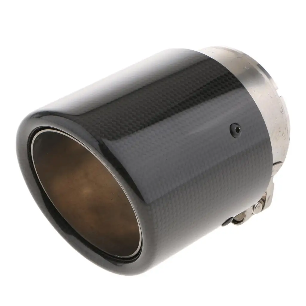 

80mm Inlet 101mm Outlet Carbon Fiber Car Exhaust Tail