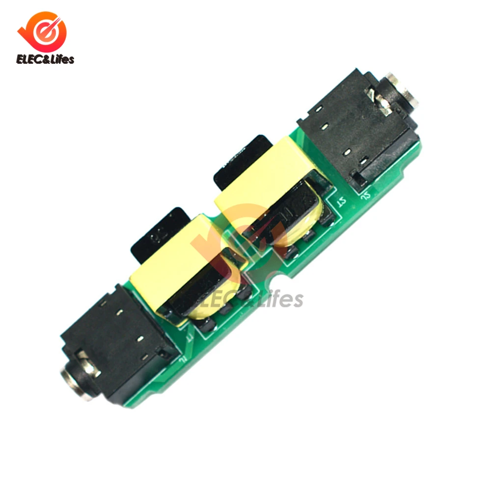 3.5mm Connector Audio Frequency Common Ground Filter Isolation Noise Reducer 20-20Khz For PC Amplifier Audio CD