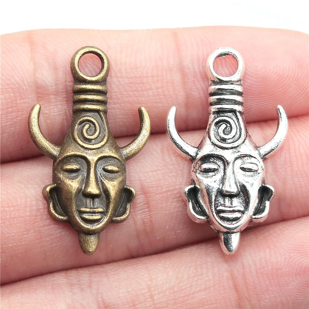 

10Pcs 31x18mm Antique Silver Color Ox Head Charms Pendant Jewelry Making DIY Jewelry Accessories for Jewelry Findings Handcraft