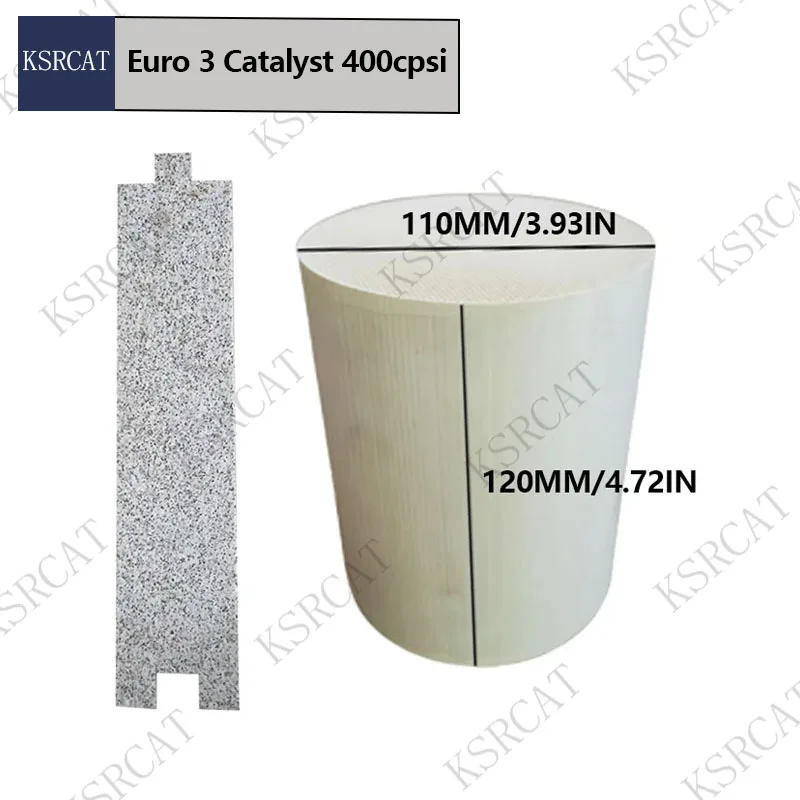 Каталитический нейтрализатор Euro 3 керамический 400 cpsi 100*120 мм подходит для