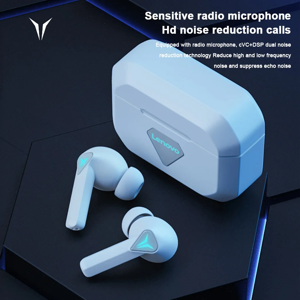 Беспроводные спортивные Игровые наушники Lenovo GM6 шумоподавляющие для бега музыки