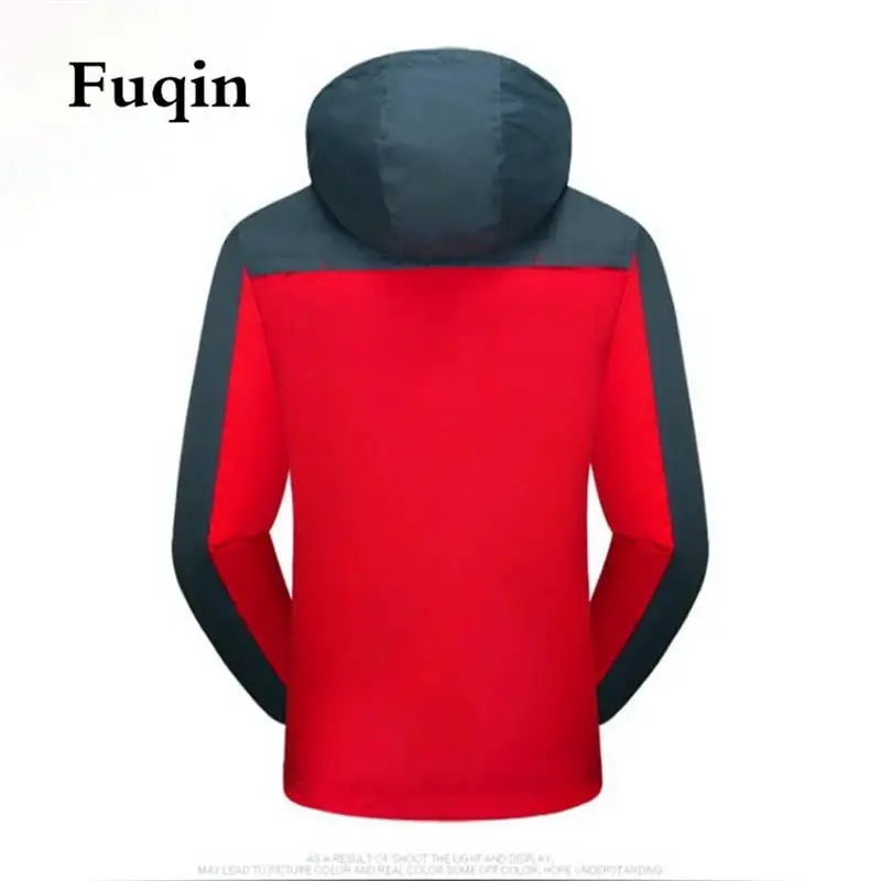 Мужская зимняя теплая водонепроницаемая лыжная куртка ветровка с капюшоном и