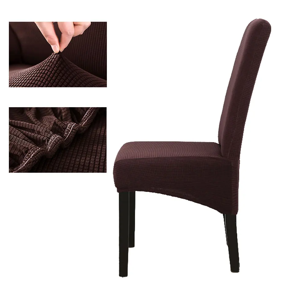 

Polar Fleece Fabric XL Size Long Back Plaid Chair Cover Seat Covers Chair Covers Spandex Restaurant Hotel Party Banquet