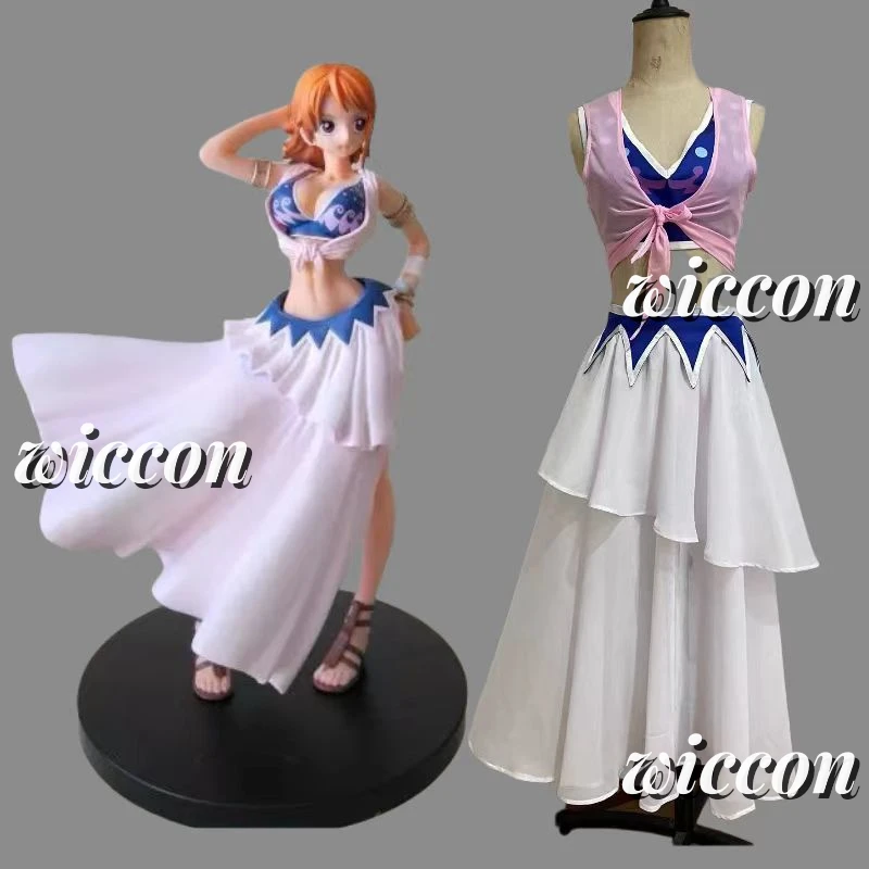 Аниме Нами Косплей Костюм Santōryū Парик Купальник Летнее Бикини Юбка Топы Взрослых