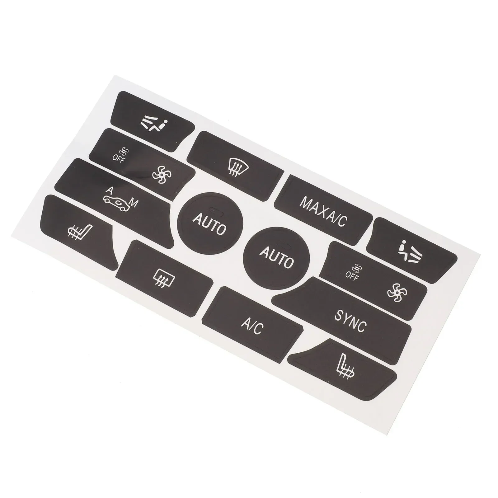 Наклейка на кнопку высококачественная матовая черная наклейка панели