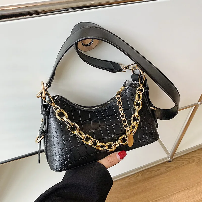 

Модная женская сумка через плечо из искусственной кожи, роскошные женские сумки через плечо на цепочке, водонепроницаемые сумки, модные повседневные сумки