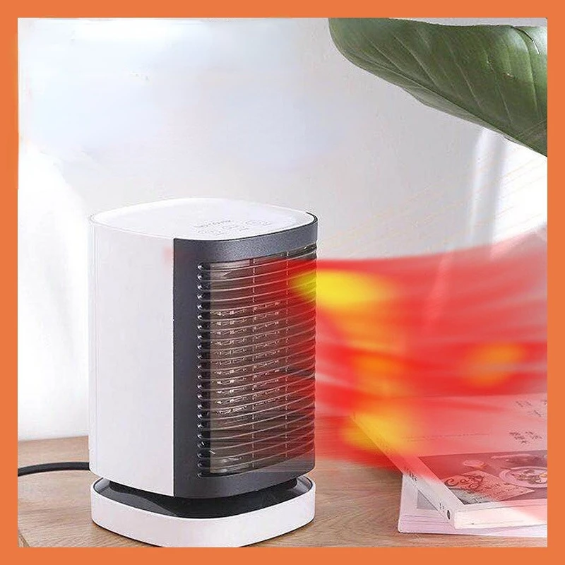 

New Mini Air Conditioning Fan Home Office Fast Heat Heater Fashion Shake Head Heater Portable Small Sun Heater