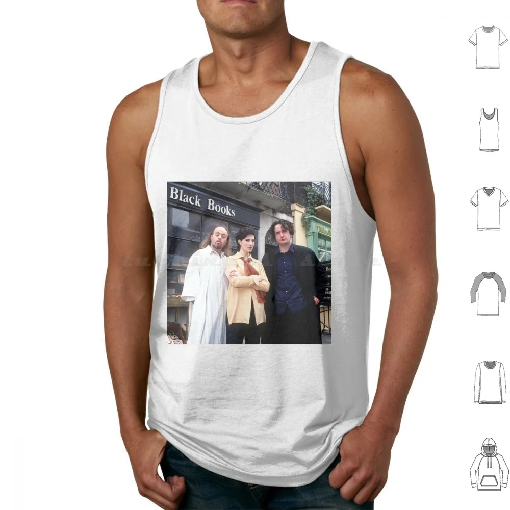 Черные книги майки жилет без рукавов черные Бернар Мэнни Fran шутка комедия