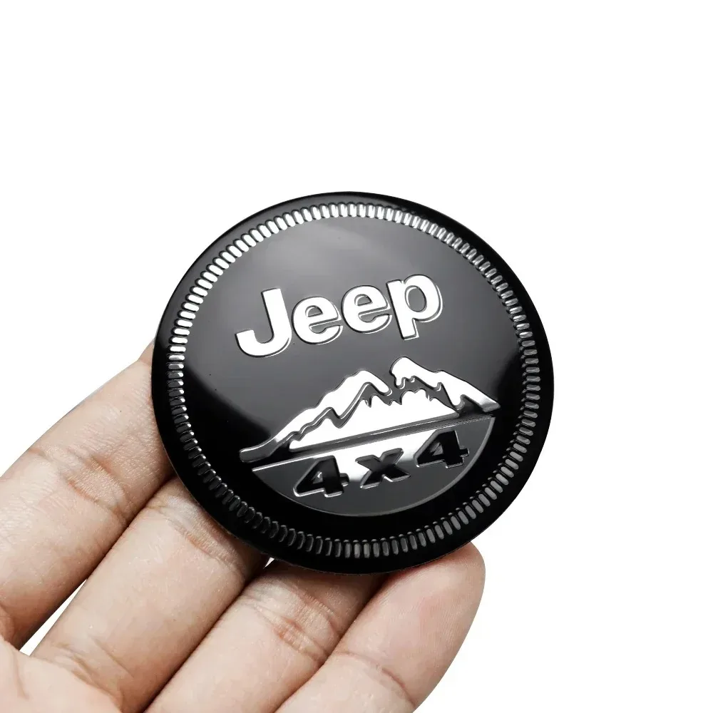 Фото Наклейки на центральные колпачки колесных дисков (4 шт.) для Jeep Patriot, Grand Cherokee, Commander, Wrangler JL, Renegade, Liberty, Compass, Patriot №5