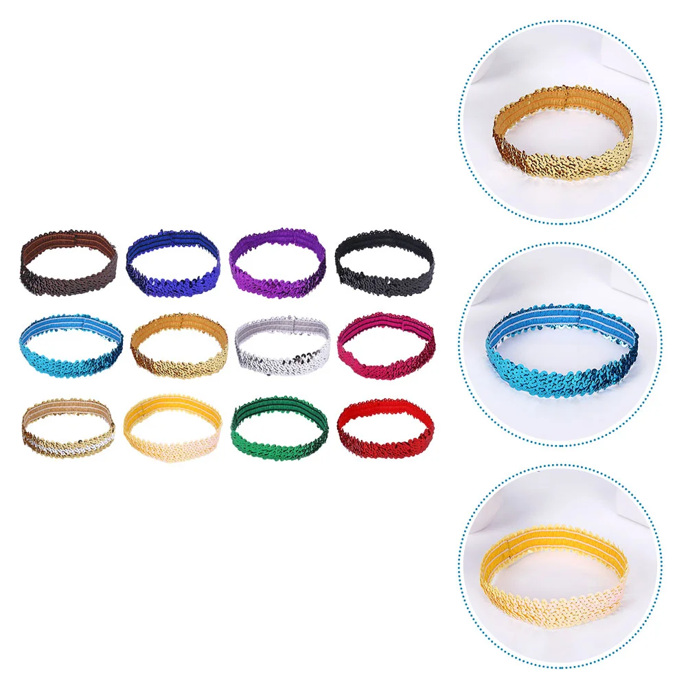 

Headband Headbandssequin Fashion Glitter Elastic Women Teamsteens Headwear Basketball Volleyball Stretch Sparkly Hairband Womens
