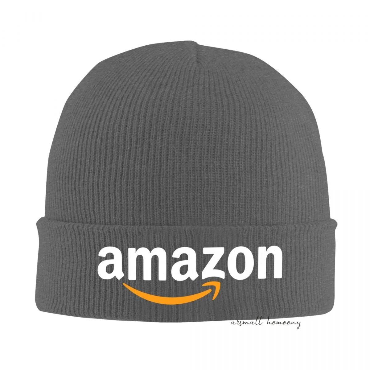 Высококачественная вязаная шапка с логотипом Amazon повседневная Шапка-бини зимние