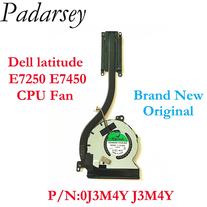 

Pardarsey Brand New Original for Dell Latitude E7450 E7250 Heatsink CPU Cooler Cooling Fan Integrated 0J3M4Y J3M4Y