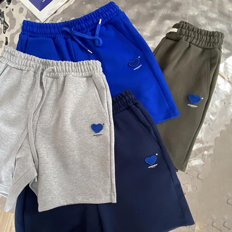 

2022 ADER ERROR summer new heart-shaped embroidery design casual men's and women's shorts