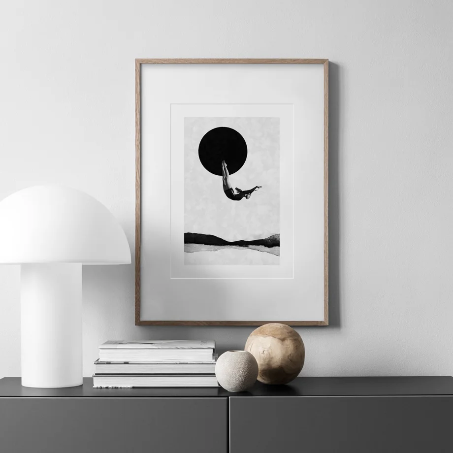 Абстрактная погружение плавание волны настенная Картина на холсте винтажные