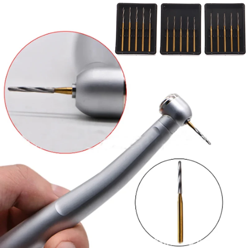 5 шт. стоматологические карбидные боры хирургические эндодонтические фрезы для