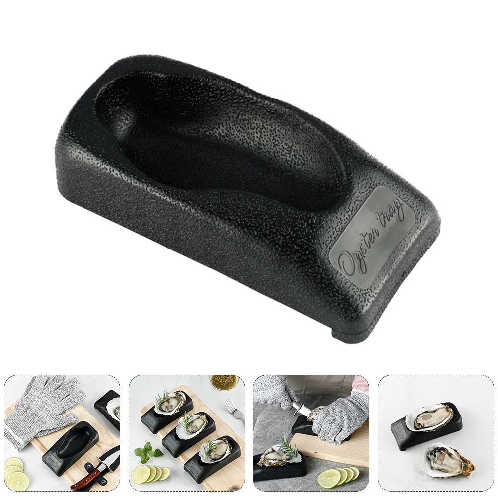 

Oyster Opener Shucker Shucking Seafood Tool Holder Kitchen Clamp Hand Kit Toolsdish Base Shellfish Tray Protector Platter