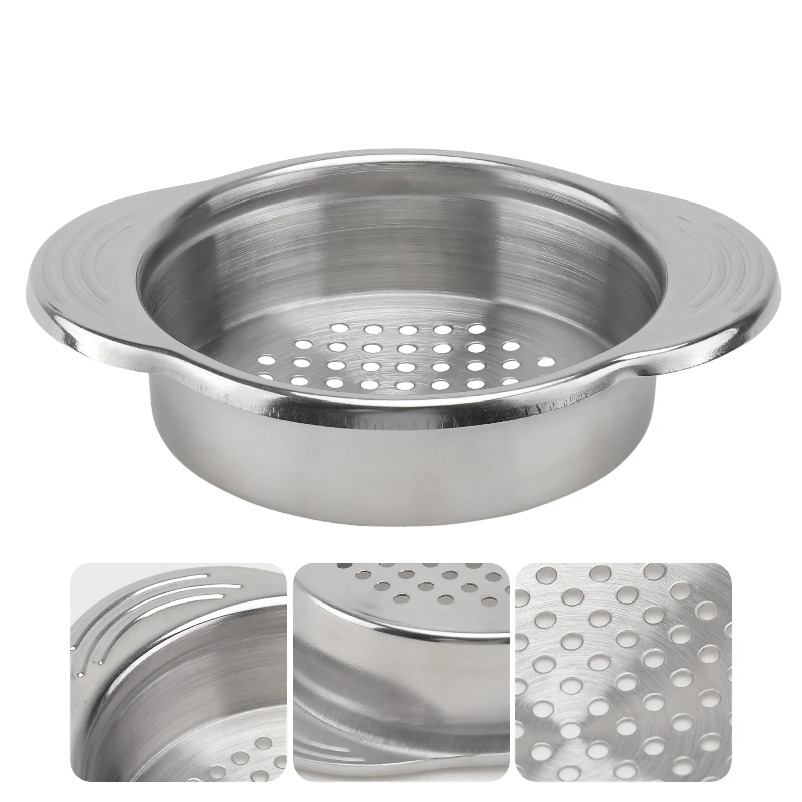 

1PC Stainless Steel Can Colander Tuna Strainer Strainer Fruit Can Strainer Tuna Press Lid