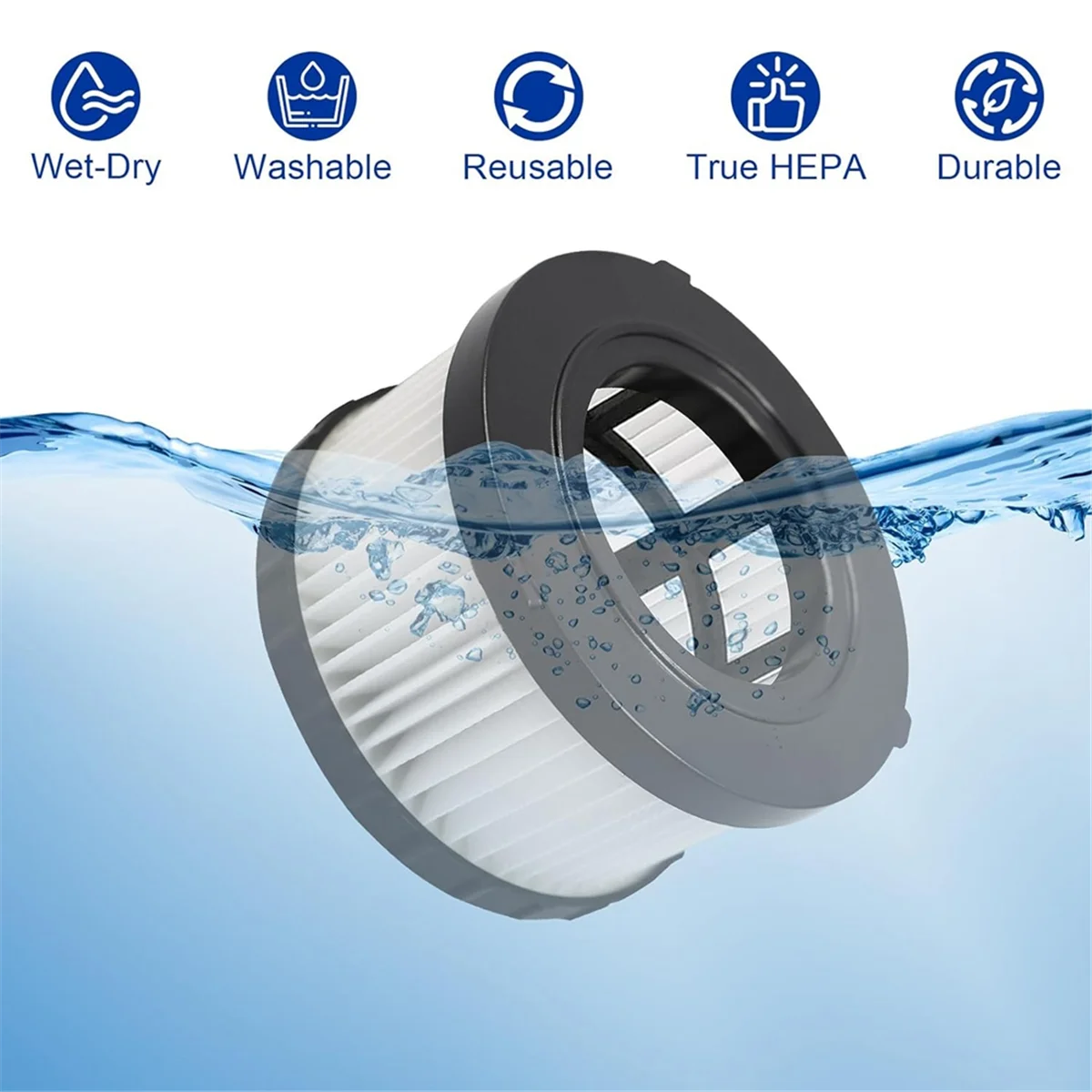 Сменный HEPA-фильтр DC5151H для пылесоса Dewalt DC515 DCV517 DCV517B 6 упаковок