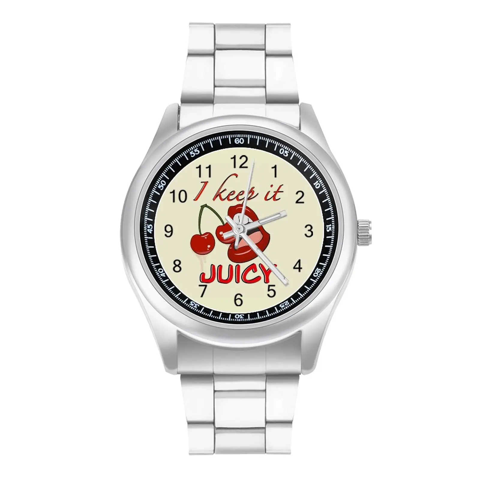 

Juicy Doja Cat Cherries Lips Quartz Watch Red Stick Mouth Singer Girl Fitness Unisex Wrist Watch Steel Design Woman Wristwatch