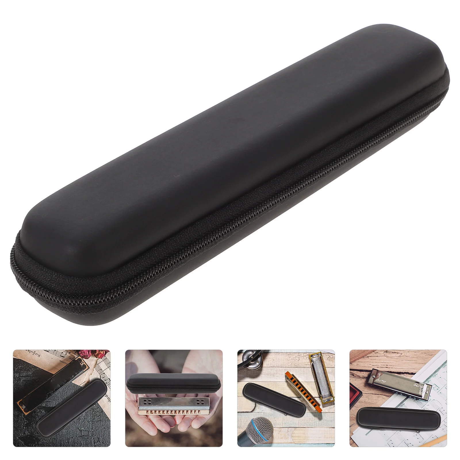 

Harmonica Case Portable Harmonica Storage Case Instrument Protector Harmonica Carrying Case Box for Musician Accessories ( )