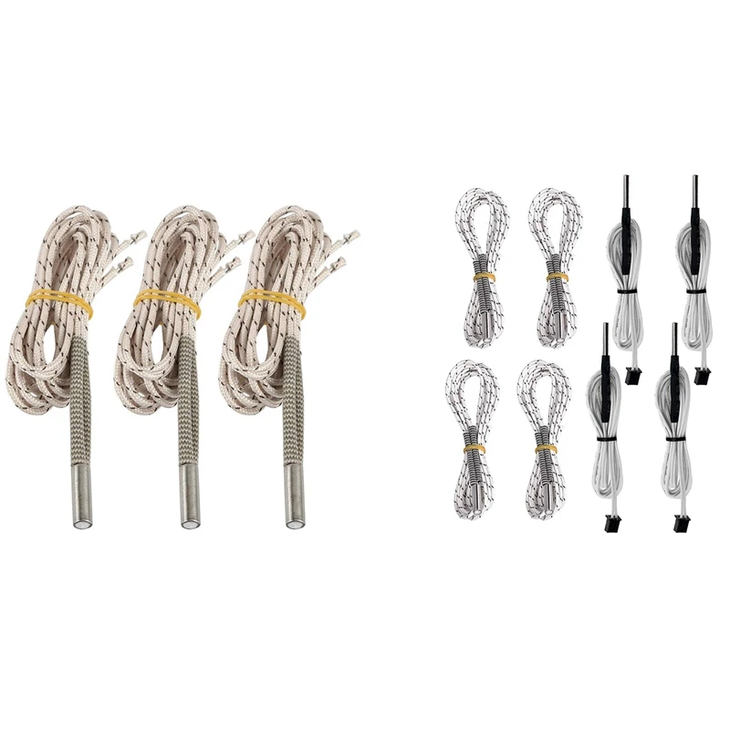 

Модернизированная керамическая проволока нагревателя картриджа, 3 шт., 24 В, 50 Вт, 1 м, 620 мм и 4 улучшенных трубки нагревателя картриджа 24 В, 50 Вт