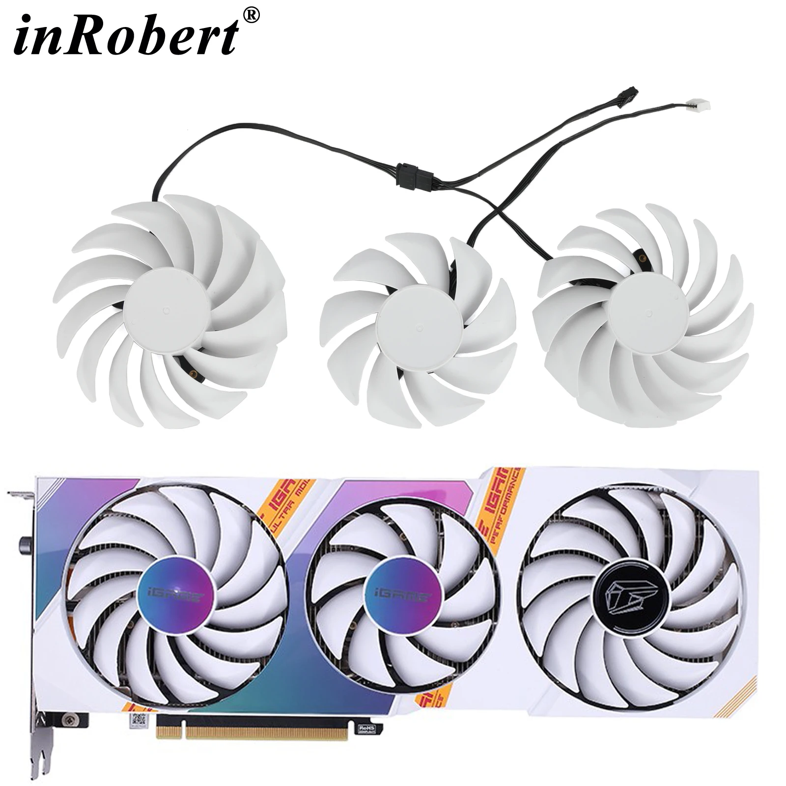

Кулер для видеокарты RTX 3080 3070 3060 Ti iGame Ultra белый