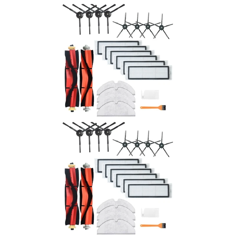 

Лидер продаж, 2 комплекта для робота-пылесоса Roborock S6 MAXV S6 PURE S5 MAX S5 S4 E4 E35 E2 Xiaomi 1/1S, все сменные детали