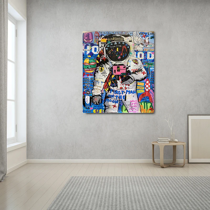 

Home decoration 100% hand-painted popular art Canvas Pop Art graffiti art canvas oil Painting