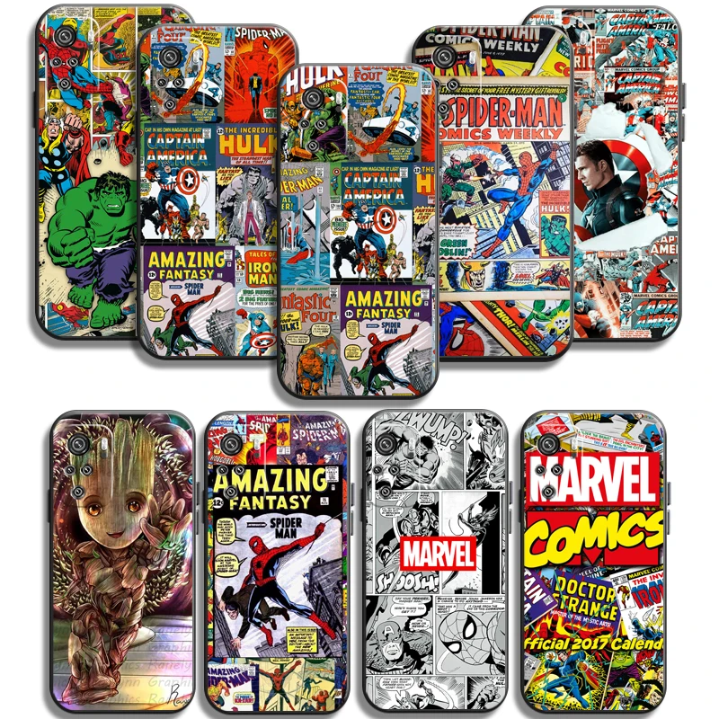 

Avengers Marvel Phone Cases For Xiaomi Redmi Note 10 10S 10 Pro POCO F3 GT X3 GT M3 Pro X3 NFC Carcasa Coque Soft TPU