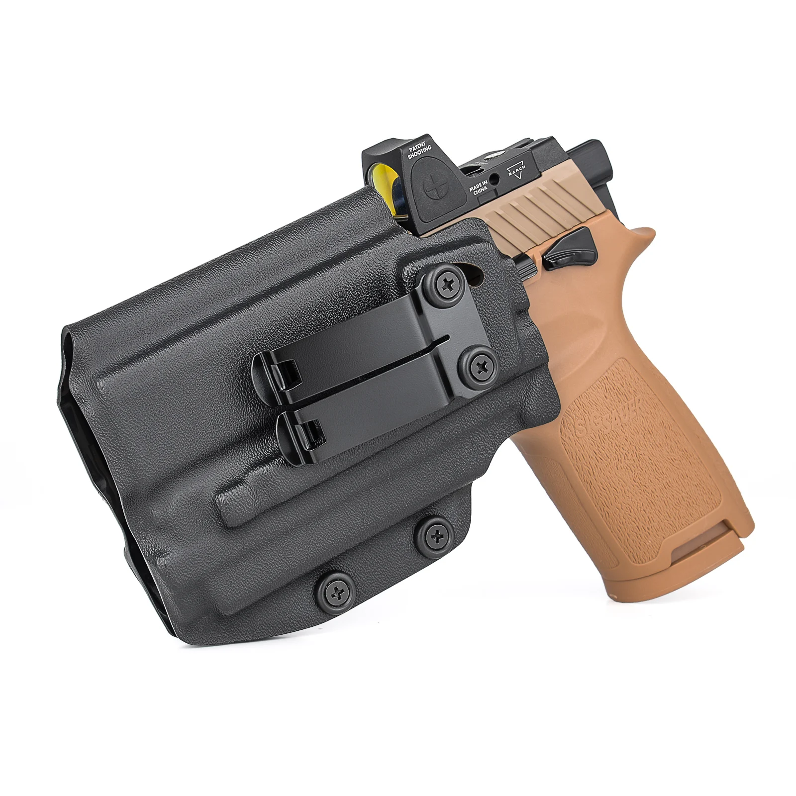 Кобура IWB Kydex для Sig Sauer P320 M18/ X CARRY/ Компактная с фонариком Olight Baldr S Лазерный свет