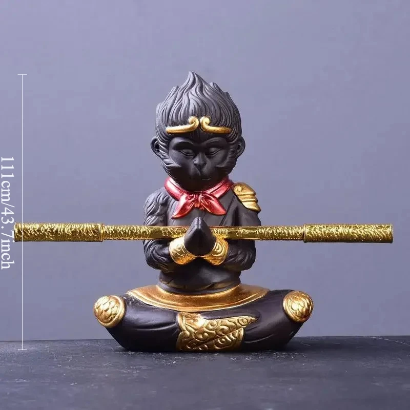 

Фигурки животные для чаепития Король обезьян из пурпурной глины