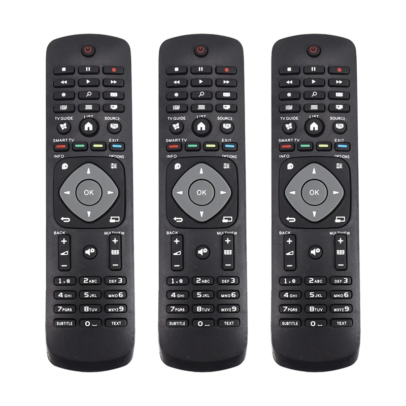 

3X Smart Tv Remote Control Replacement For 55Pus6452/12 49Pus6031s/12 43Pus6031s/12 49Pfs4132/12 49Pfs4131/12