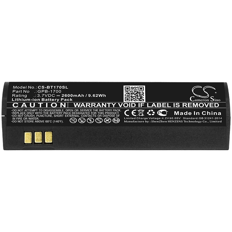 

Satellite Phone Li-ionBattery For Globalstar GPB-1700 GSP-1700 Volts 3.7 Capacity 2600mAh