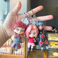 naruto moving kawaii naruto sasuke kakashi key pendant cartoon bag pendant doll keychain