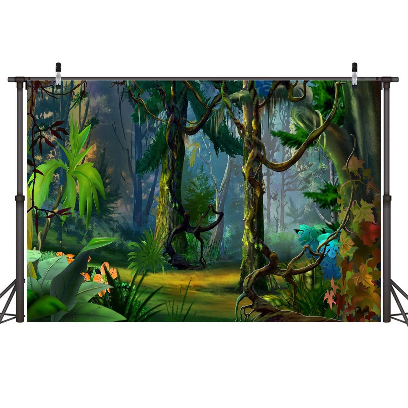 

Customized Birthday Backdrop Magic Tree Horrifying Forest Jungle Fantasy Studio Photography Background Party Table Banner Decor