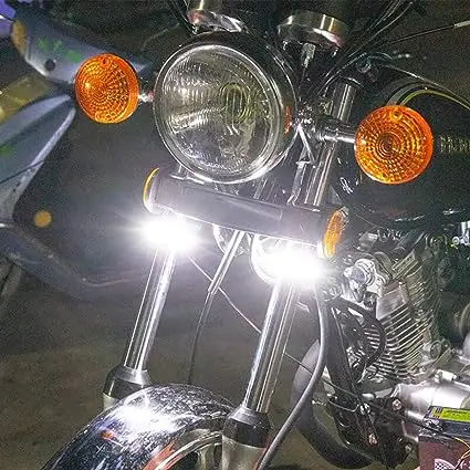 

2 Pcs Moto LED Fork Light Universal Flexible LED Front Strip Light Front Turn Signal 36 LED Lights for Harley Motorcycles
