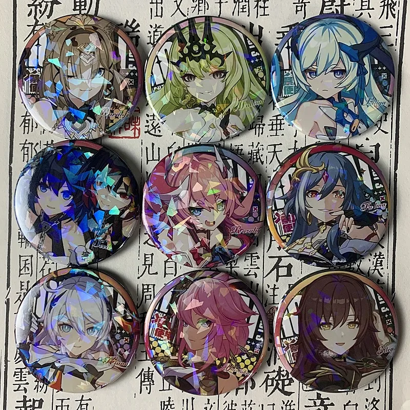 Игровая брошь Honkai Impact 3 значок на лацкане персонажи мультфильмов Киана Каслана