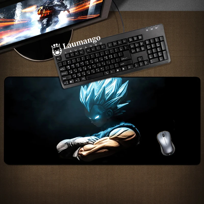 

Dragon Vegeta Desk Mat Mouse Ped Anime Accessories Rubber Keyboard Gaming Pad Mousepad Gamer Extended Computer Pc Xxl Large Mats