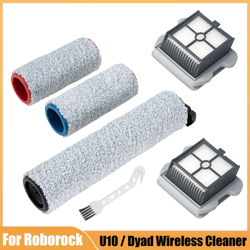 

For Roborock Dyad U10 Wireless Floor Scrubber Vacuum Cleaner Accessories Detachable Roller Brush HEPA Filter Spare Parts