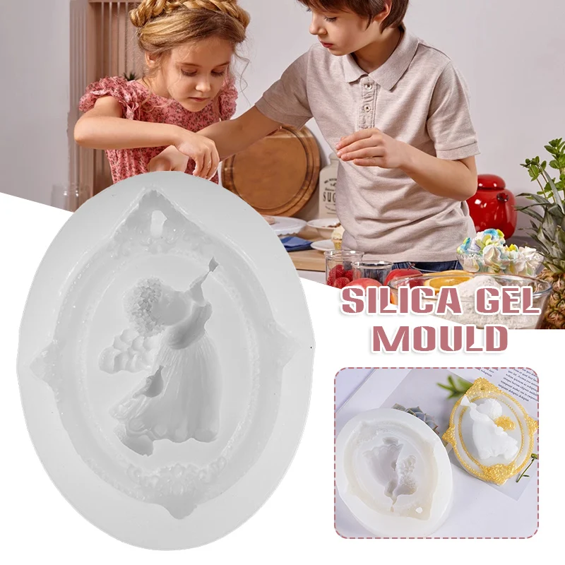 

Подвеска в виде ангела, литье под давлением, детский Декор, Многофункциональный мягкий силиконовый трафарет, многофункциональное мягкое литье под давлением B99